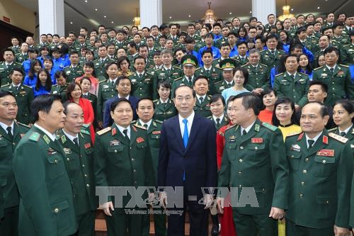 Chủ tịch nước thăm và làm việc với Bộ tư lệnh Biên phòng ảnh 2